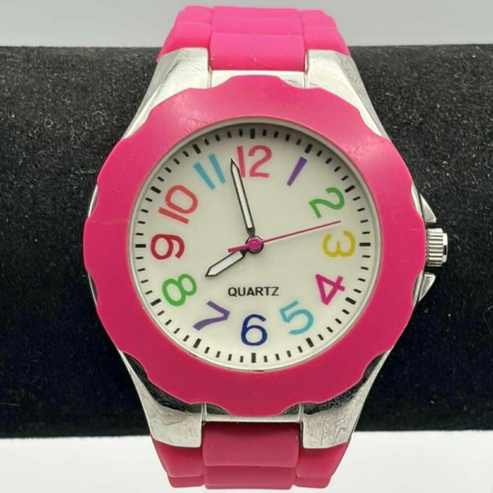 Pink & Silver Men’s Watch
